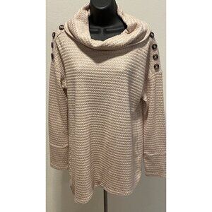 New York Laundry Womens Size L  Measured Cowl Neck Sweater